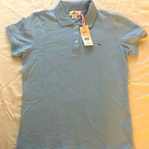 Women’s vineyard vines baby blue polo